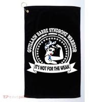 Guillain Barre Syndrome Warrior Gift Blue Ribbon Awareness Gift Golf Towel thumb 0