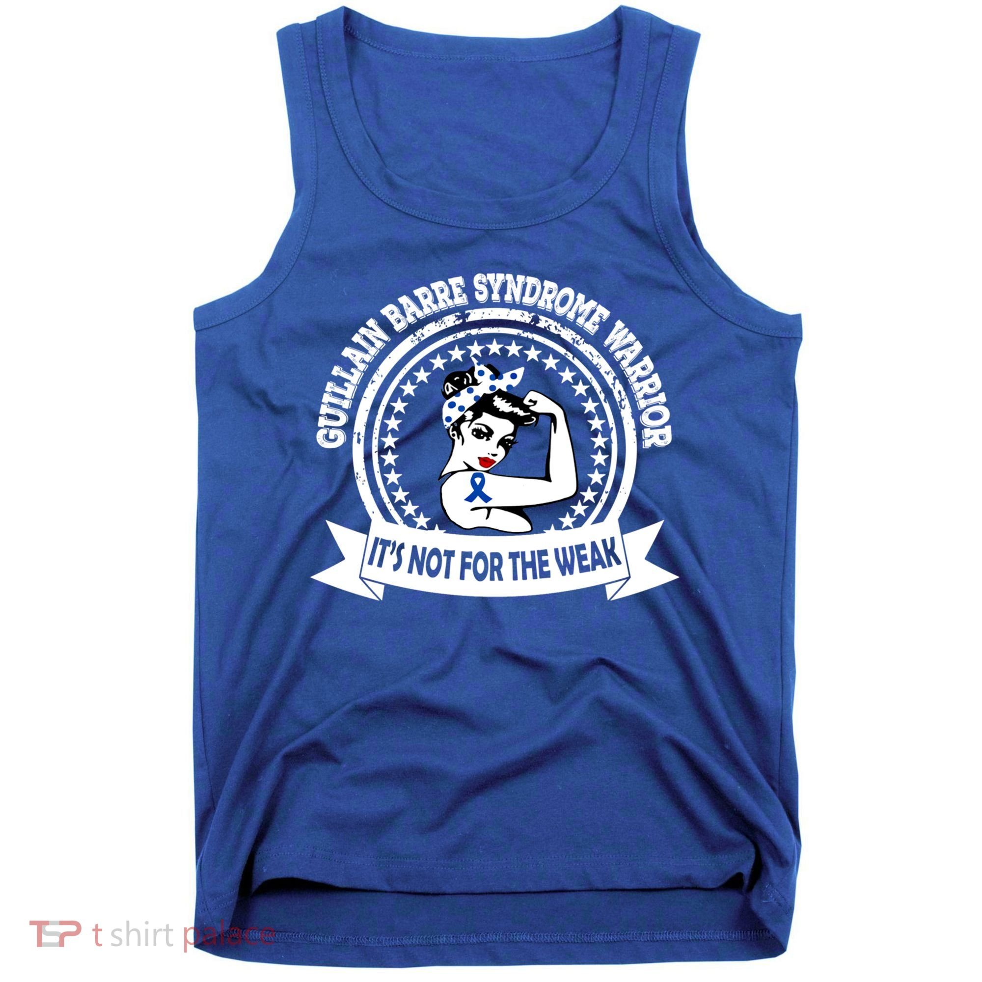 Guillain Barre Syndrome Warrior Gift Blue Ribbon Awareness Gift Tank Top