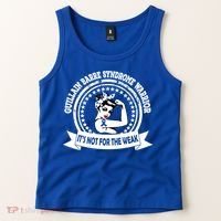 Guillain Barre Syndrome Warrior Gift Blue Ribbon Awareness Gift Tank Top thumb 2