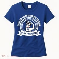 Guillain Barre Syndrome Warrior Gift Blue Ribbon Awareness Gift Women's T-Shirt thumb 0