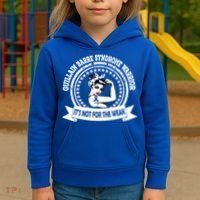 Guillain Barre Syndrome Warrior Gift Blue Ribbon Awareness Gift Kids Hoodie thumb 3