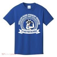 Guillain Barre Syndrome Warrior Gift Blue Ribbon Awareness Gift Kids T-Shirt thumb 0