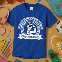 Guillain Barre Syndrome Warrior Gift Blue Ribbon Awareness Gift Kids T-Shirt thumb 3