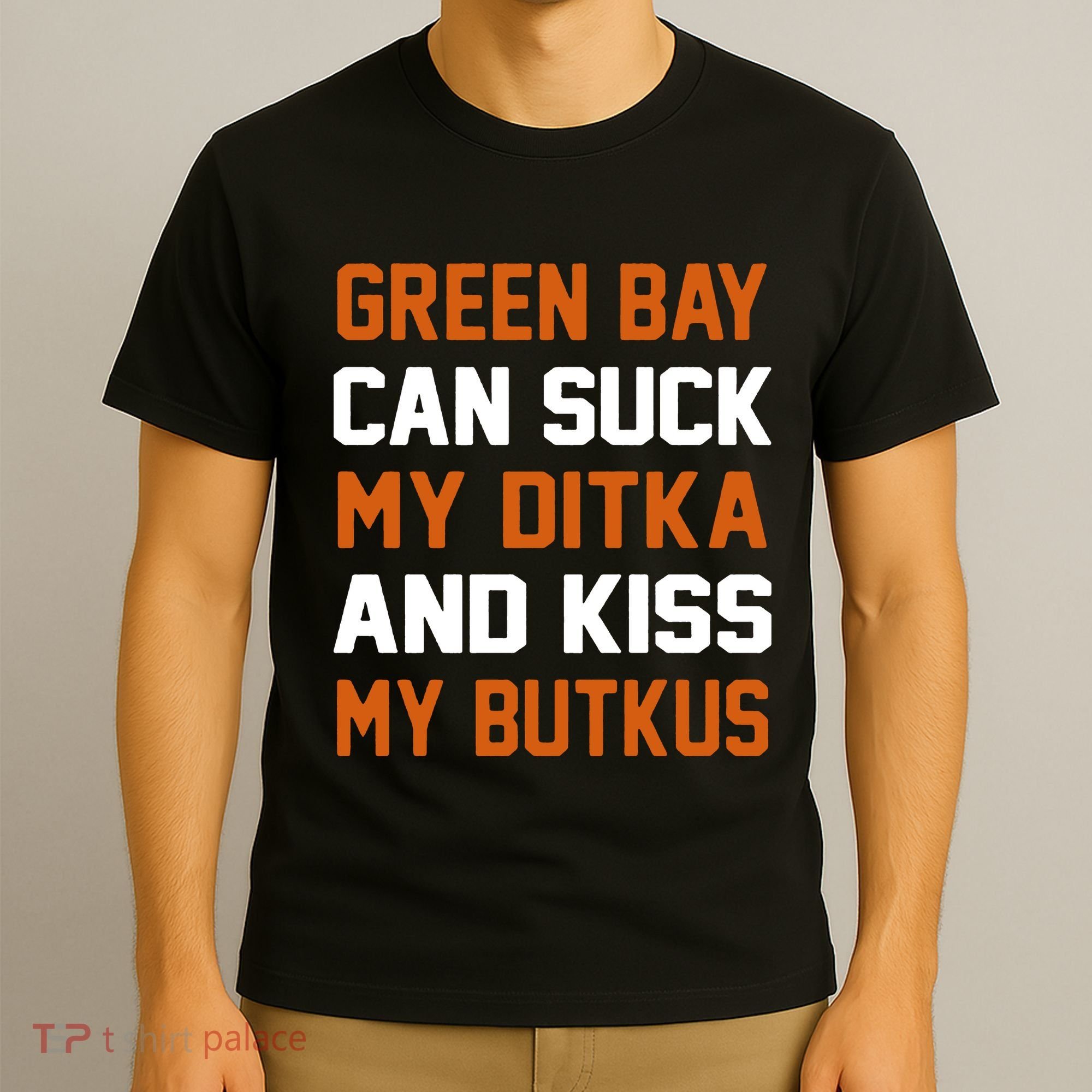Green Bay Sucks Butkus Chicago Football Team T-Shirt