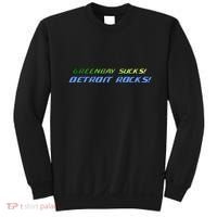 Green Bay Sucks Detroit Rocks Sweatshirt thumb 0