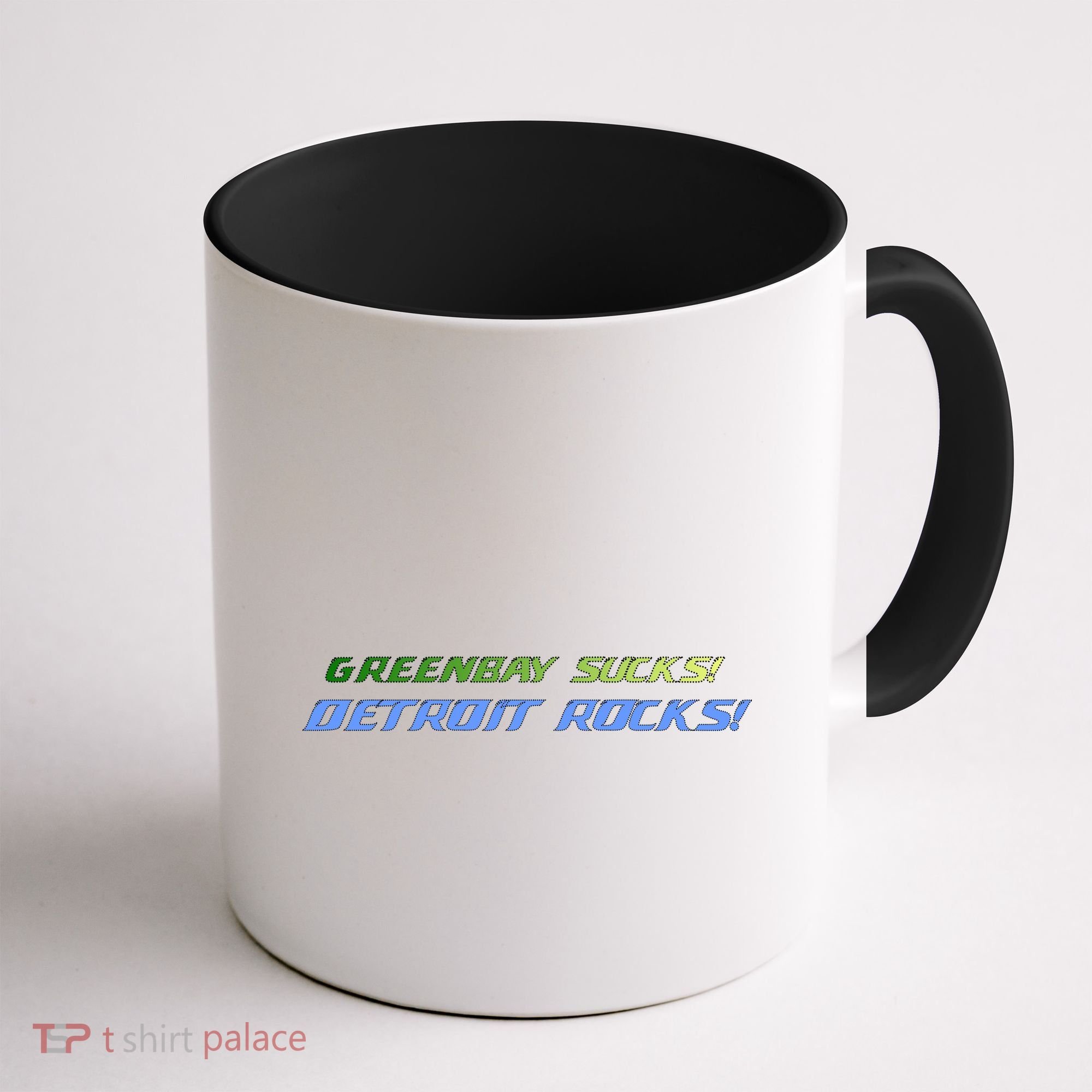 Green Bay Sucks Detroit Rocks Coffee Mug
