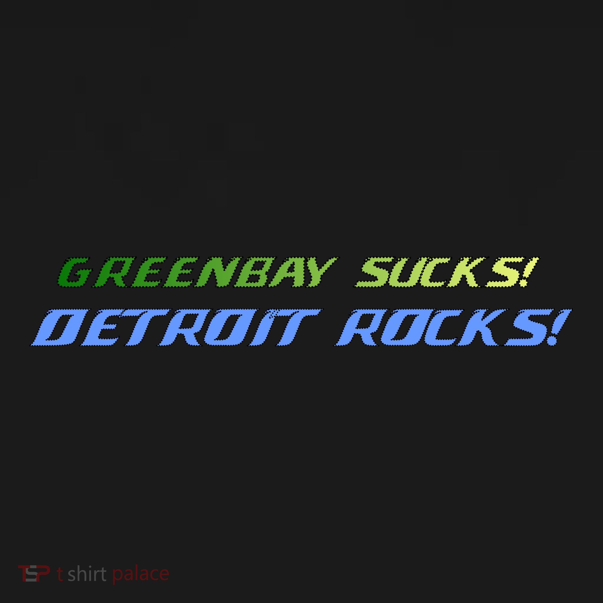 Green Bay Sucks Detroit Rocks Coaster