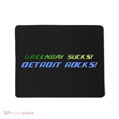 Green Bay Sucks Detroit Rocks Mousepad