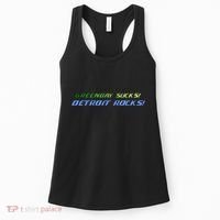 Green Bay Sucks Detroit Rocks Women's Tank Top thumb 0