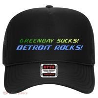 Green Bay Sucks Detroit Rocks Hat thumb 0