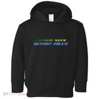 Green Bay Sucks Detroit Rocks Toddler Hoodie thumb 0