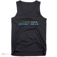 Green Bay Sucks Detroit Rocks Tank Top thumb 0