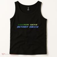 Green Bay Sucks Detroit Rocks Tank Top thumb 2