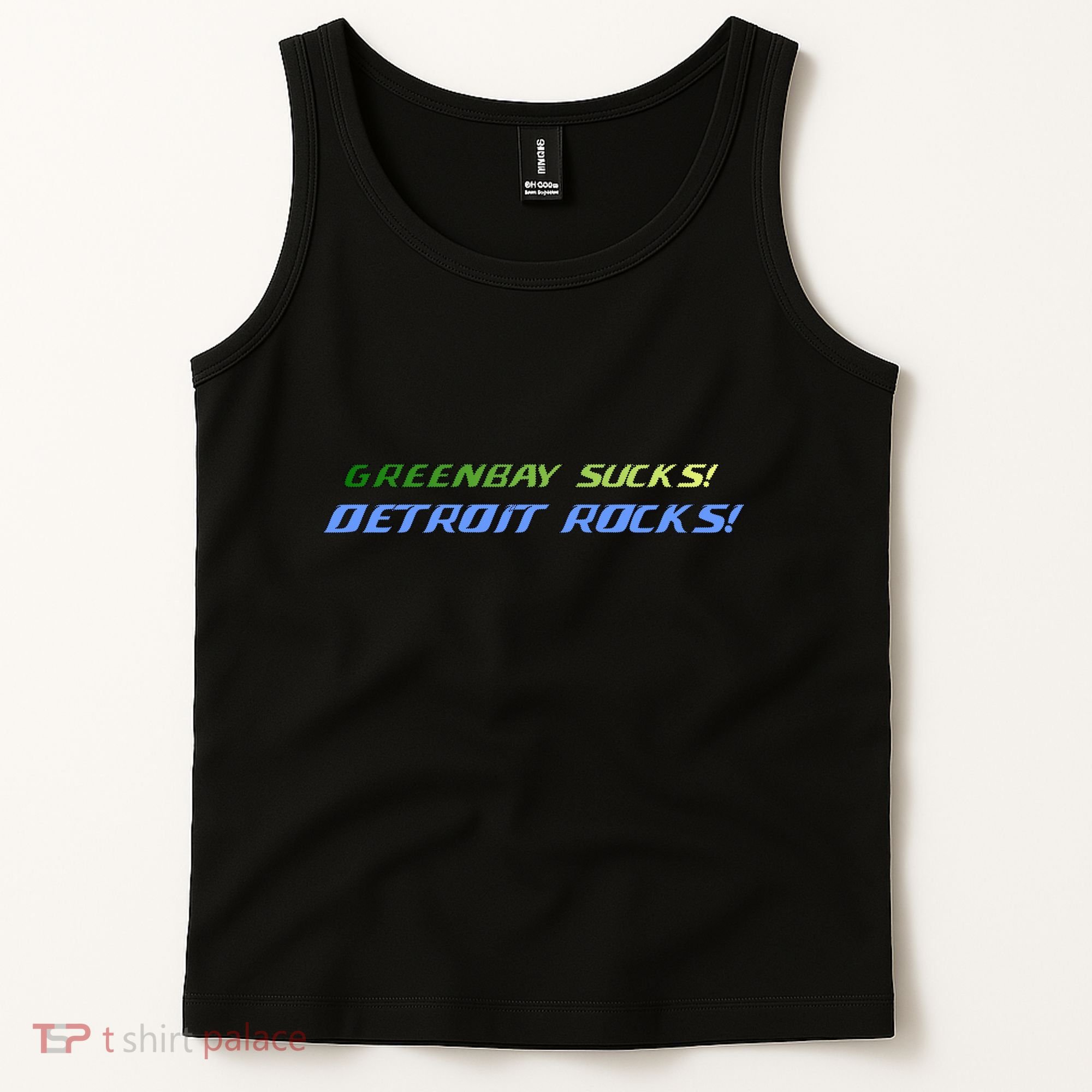 Green Bay Sucks Detroit Rocks Tank Top