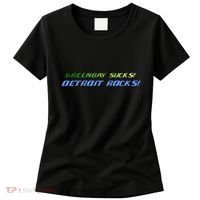 Green Bay Sucks Detroit Rocks Women's T-Shirt thumb 0