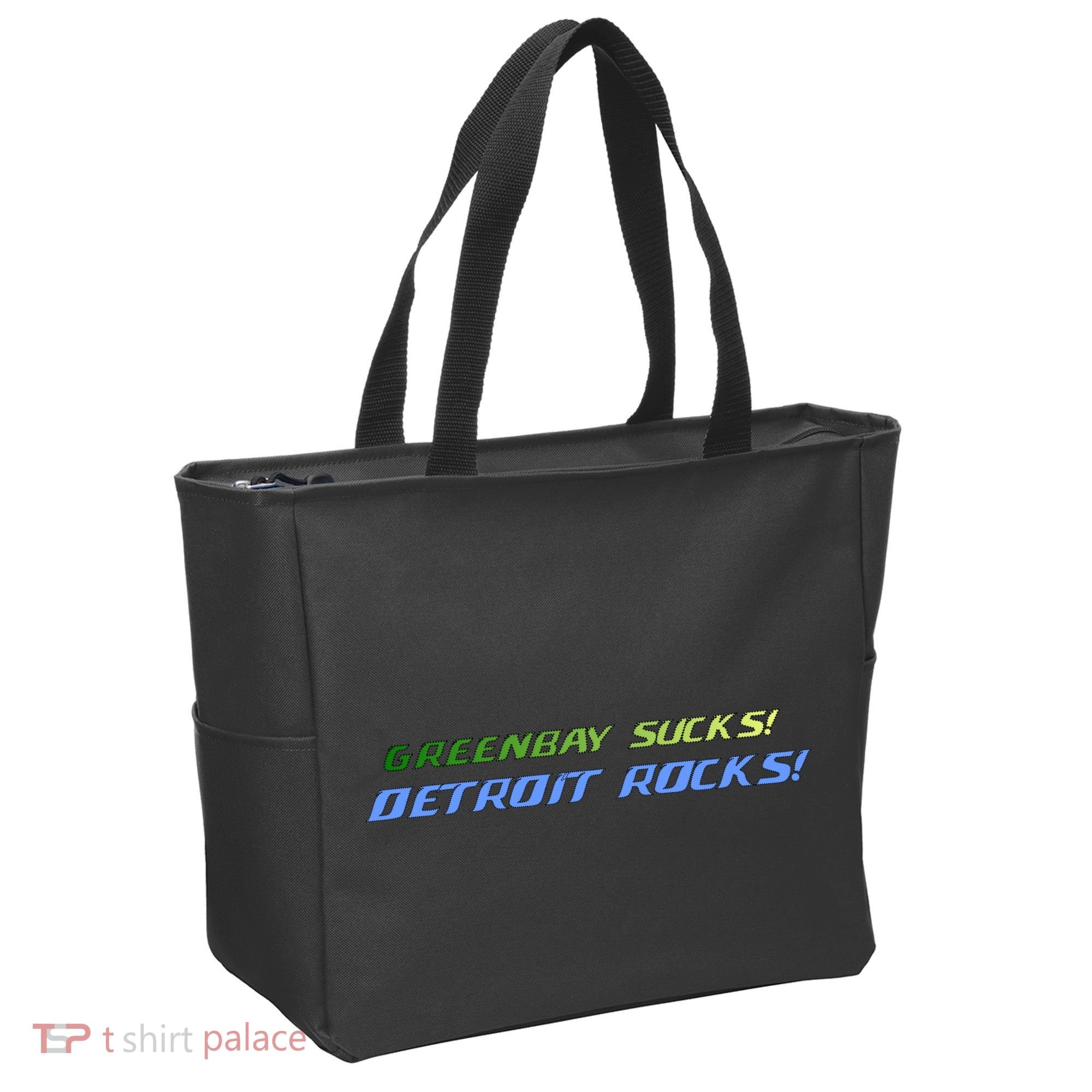 Green Bay Sucks Detroit Rocks Tote Bag