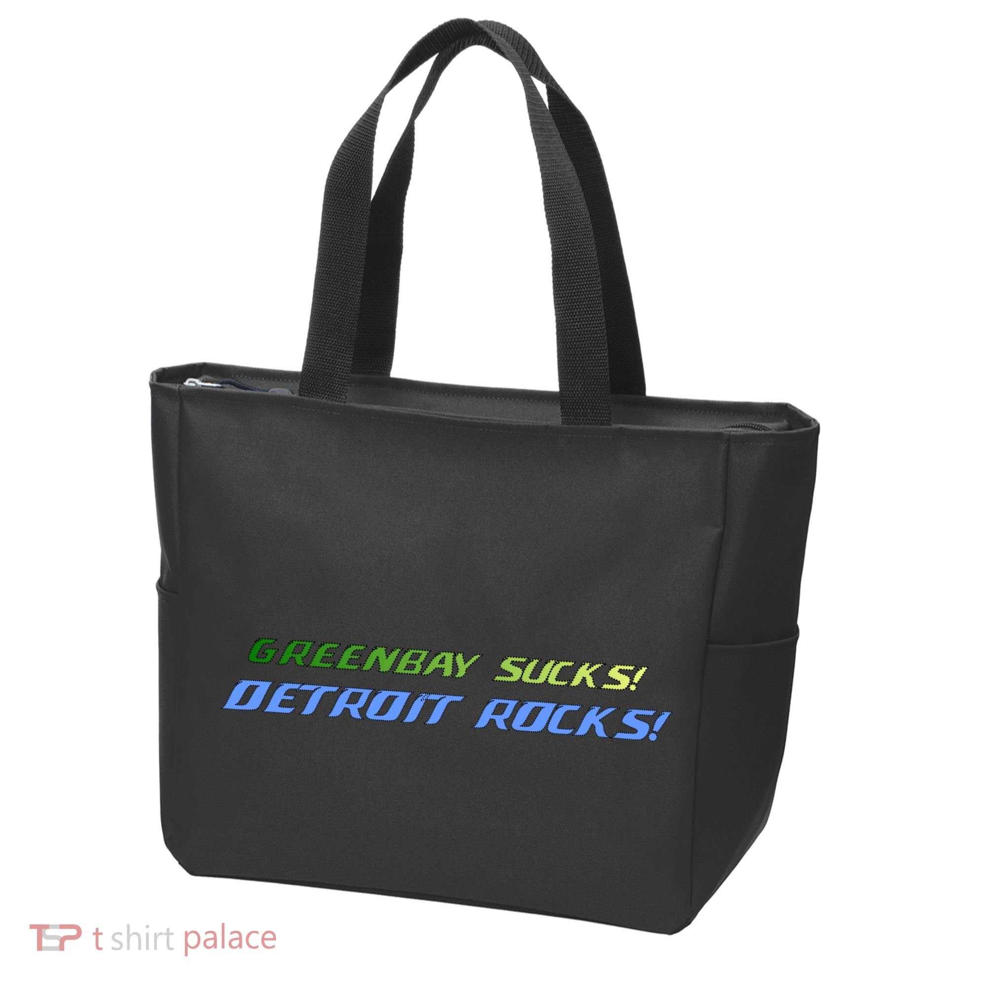Green Bay Sucks Detroit Rocks Tote Bag