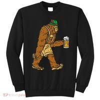 German Bigfoot Sasquatch Beer Lederhose Funny Oktoberfest Sweatshirt thumb 0