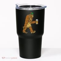 German Bigfoot Sasquatch Beer Lederhose Funny Oktoberfest Tumbler thumb 0