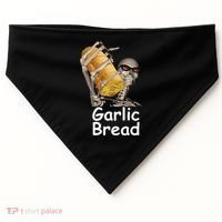Garlic Bread Skeleton USA-Made Doggie Bandana thumb 0