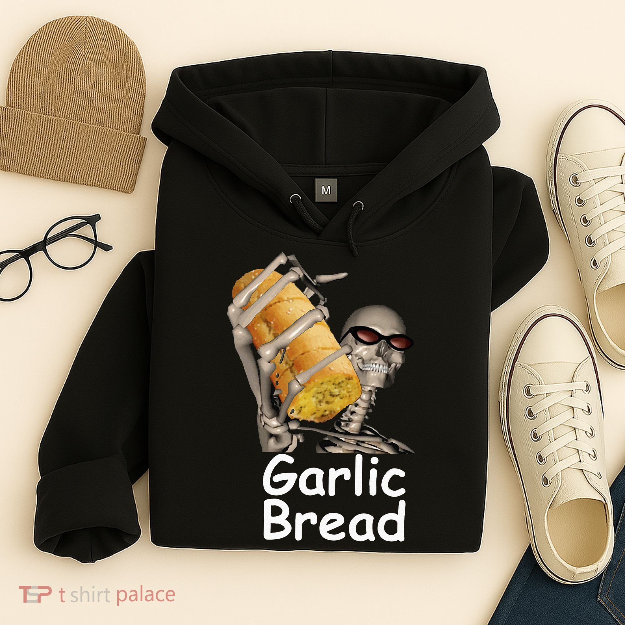 Garlic Bread Skeleton Hoodie