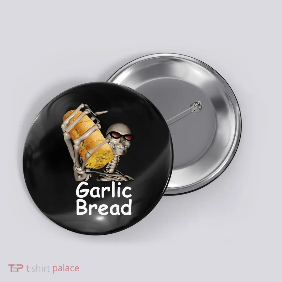 Garlic Bread Skeleton Button