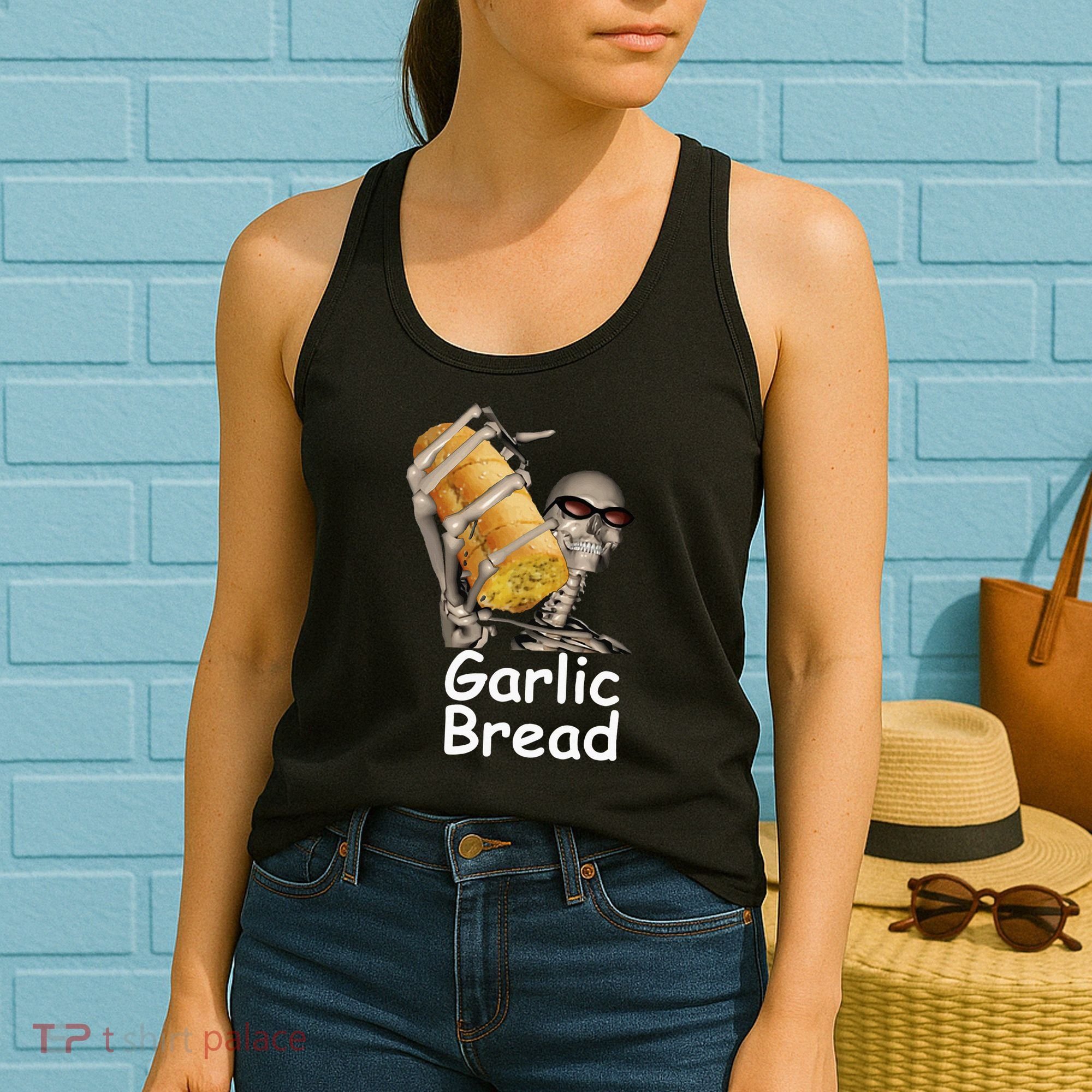 Garlic Bread Skeleton Women's Tank Top