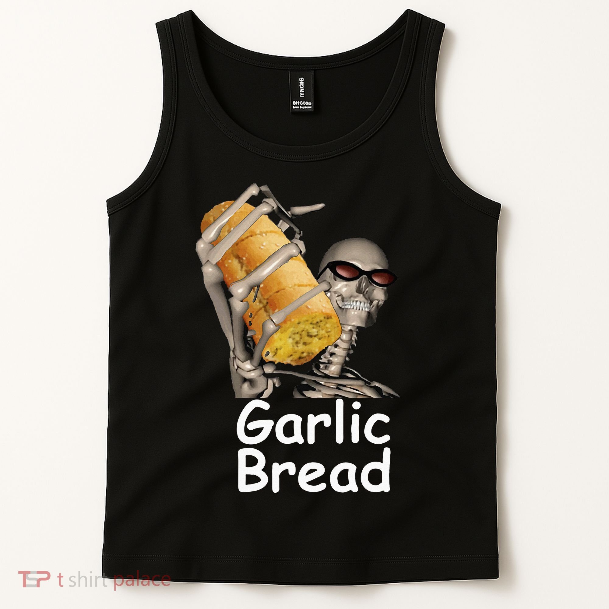 Garlic Bread Skeleton Tank Top