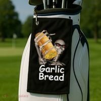 Garlic Bread Skeleton Golf Towel thumb 2