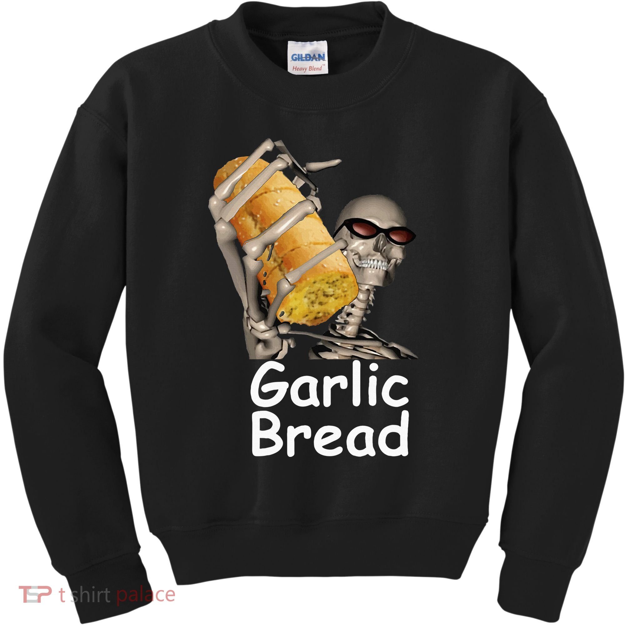 Garlic Bread Skeleton Kids Sweatshirt