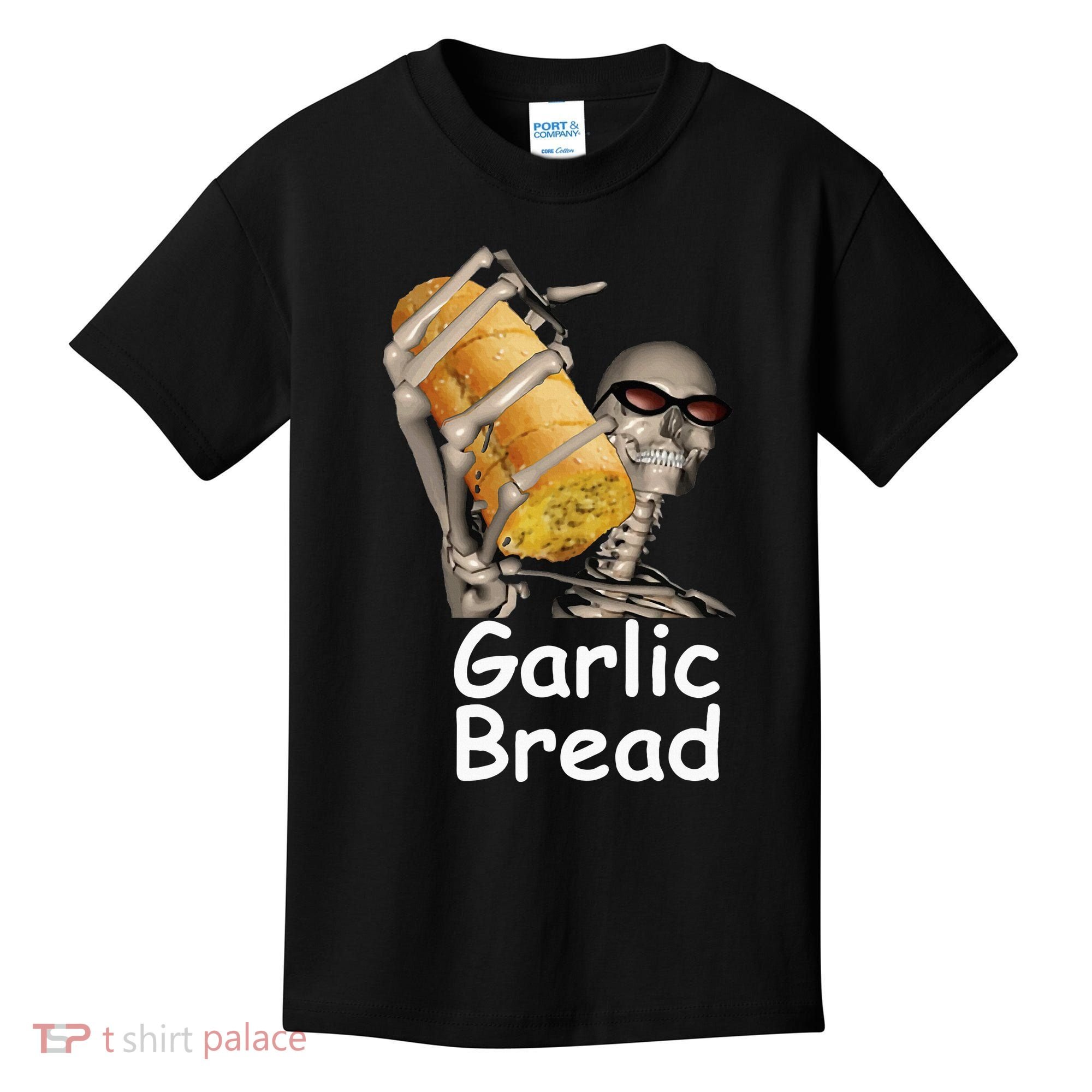 Garlic Bread Skeleton Kids T-Shirt