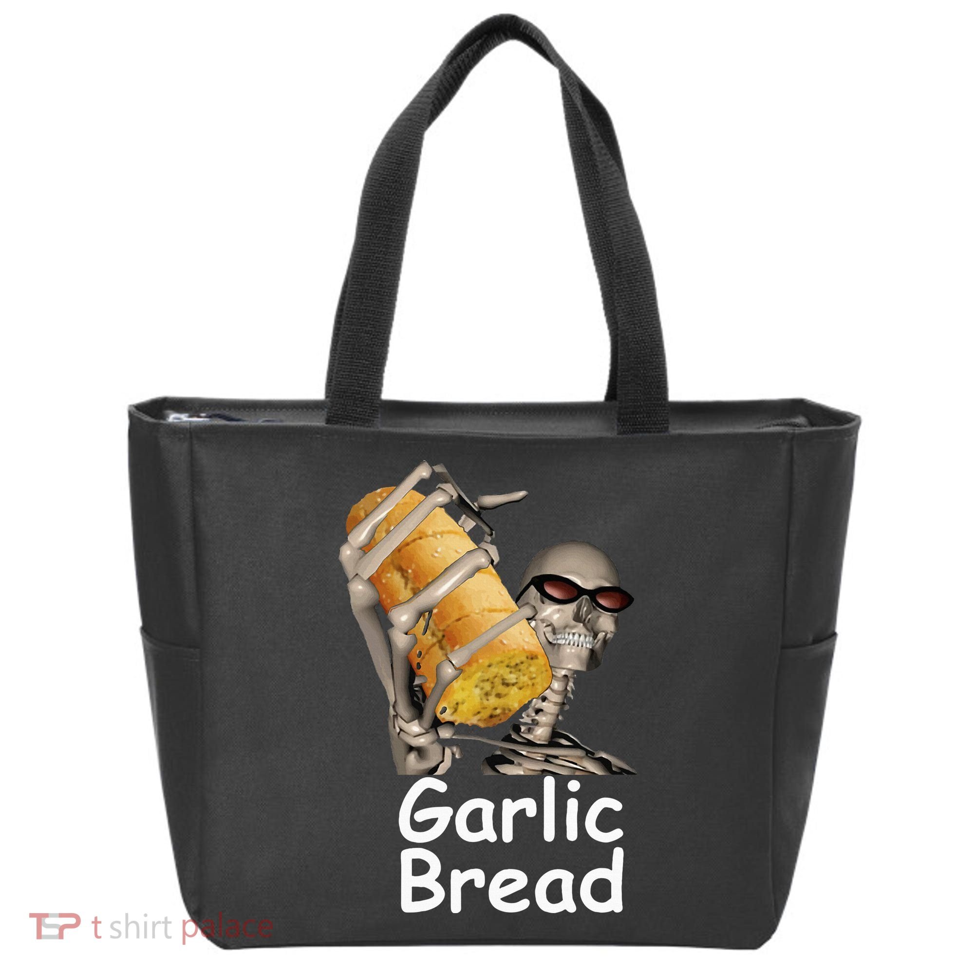 Garlic Bread Skeleton Tote Bag