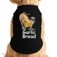Garlic Bread Skeleton Funny Doggie Tank thumb 0