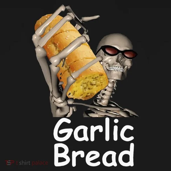 Garlic Bread Skeleton Funny Doggie Tank