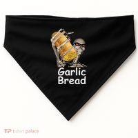 Garlic Bread Skeleton Funny USA-Made Doggie Bandana thumb 0