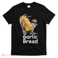 Garlic Bread Skeleton Funny T-Shirt thumb 0