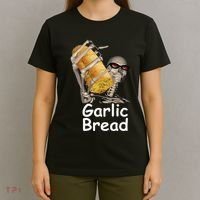 Garlic Bread Skeleton Funny T-Shirt thumb 4