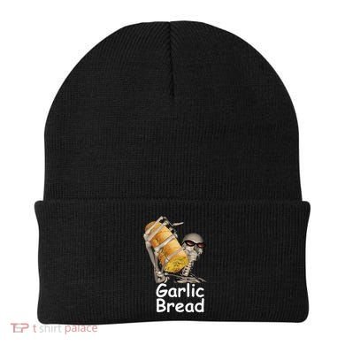 Garlic Bread Skeleton Funny Beanie