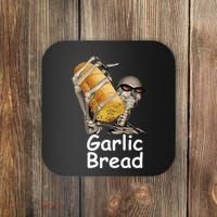 Garlic Bread Skeleton Funny Coaster thumb 0