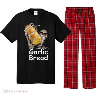 Garlic Bread Skeleton Funny Pajama Set