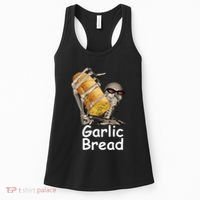 Garlic Bread Skeleton Funny Women's Tank Top thumb 0