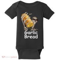 Garlic Bread Skeleton Funny Baby Bodysuit thumb 0