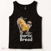 Garlic Bread Skeleton Funny Tank Top thumb 2