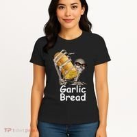 Garlic Bread Skeleton Funny Women's T-Shirt thumb 4