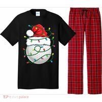 Golf Ball Santa Hat S Christmas Golfing Xmas Lights Pajama Set thumb 0