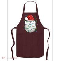 Golf Ball Santa Hat S Christmas Golfing Xmas Lights Apron thumb 0