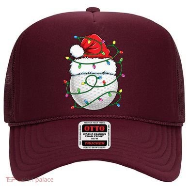 Golf Ball Santa Hat S Christmas Golfing Xmas Lights Hat