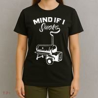 Grilling Bbq Smoker Food Lover Grill Mind If I Smoke Gift T-Shirt thumb 4