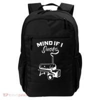 Grilling Bbq Smoker Food Lover Grill Mind If I Smoke Gift Backpack thumb 0