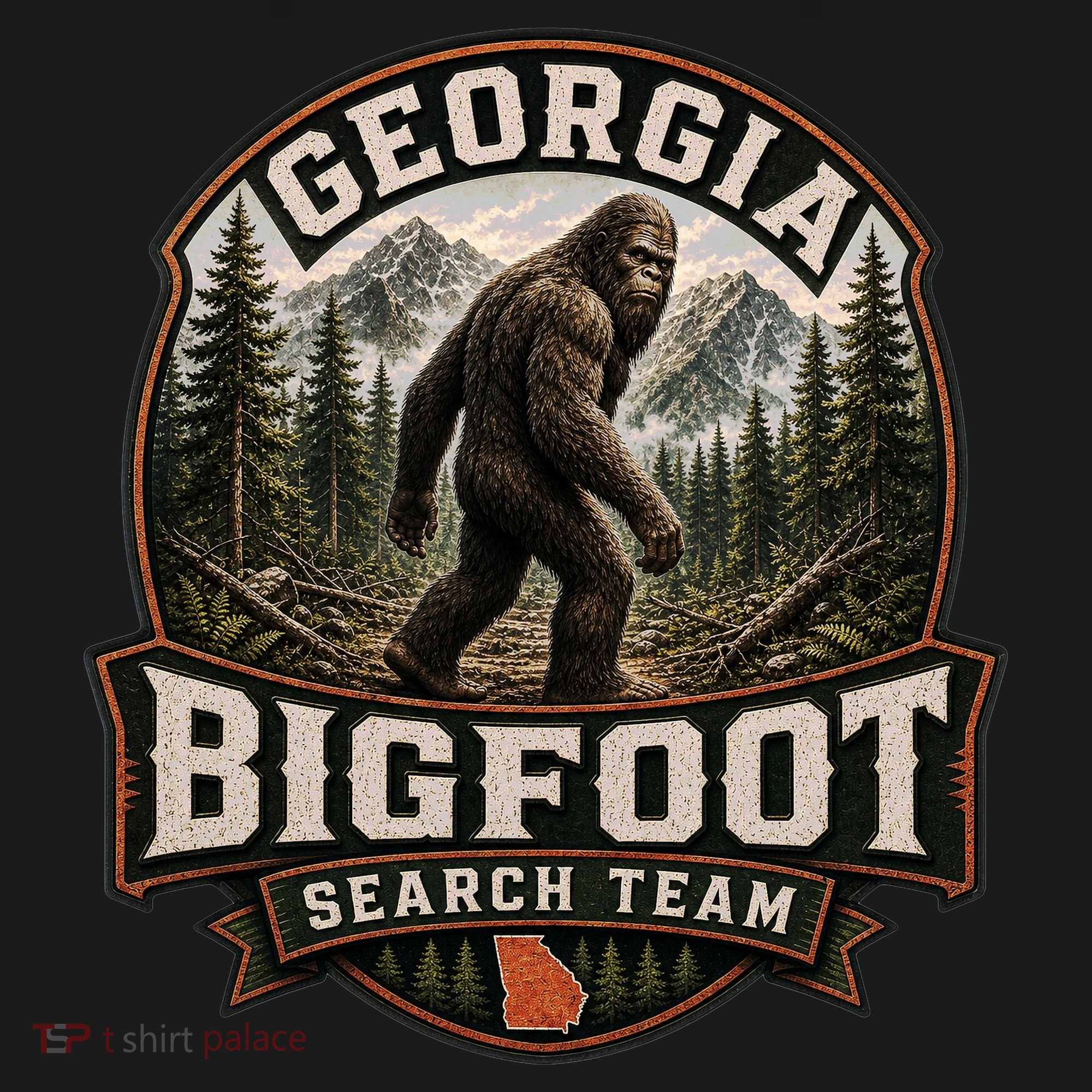 Georgia Bigfoot Search Team Adventure Womens Funnel Neck Pullover Hood